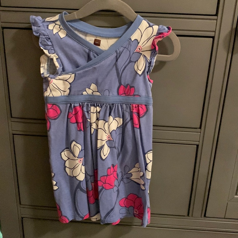 Tea faux wrap dress
